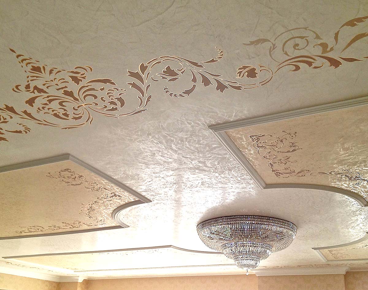 Stenciling and Lace Decorative Finishes